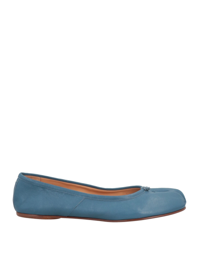 Maison Margiela Ballet Flats In Blue