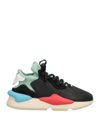 Y-3 Multicolorleather And Canvas Sneakers In Black