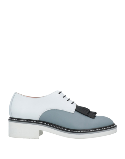 Pollini Lace-up Shoes In Grey