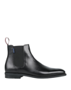 PS BY PAUL SMITH PS PAUL SMITH MAN ANKLE BOOTS BLACK SIZE 11 BOVINE LEATHER