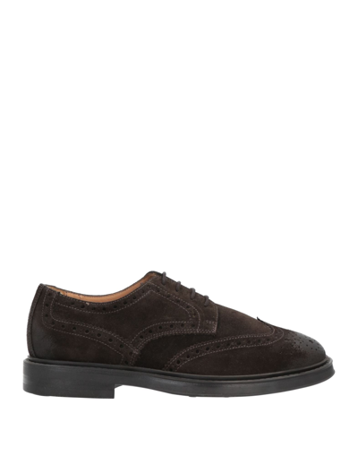 Antica Cuoieria Lace-up Shoes In Dark Brown