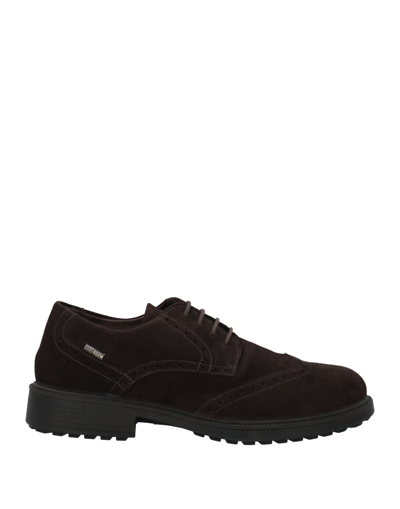 Igi & Co Lace-up Shoes In Dark Brown