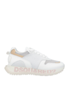 Dsquared2 Panelled Lace-up Sneakers In White