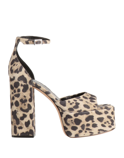 Paris Texas Tatiana 130 Cheetah-print Suede Sandals In Beige