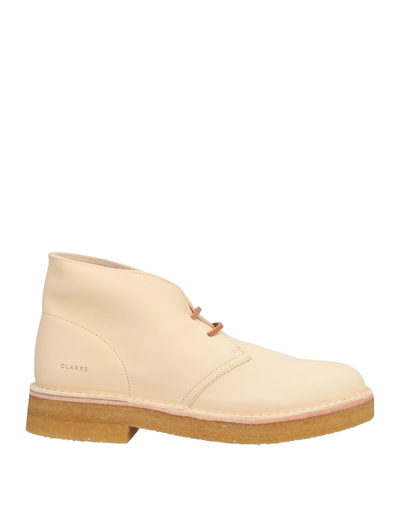 Clarks Originals Ankle Boots In Beige