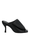 Gia Borghini Couture Leather Sandal In Black
