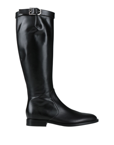 Sergio Rossi Knee Boots In Black