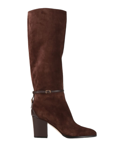 Sergio Rossi Knee Boots In Brown