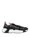 Moncler Black Compassor Low-top Sneakers In Black