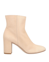 Del Carlo Ankle Boots In Beige