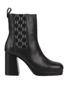 Karl Lagerfeld Monogram-trim 100mm Chelsea Boots In Black