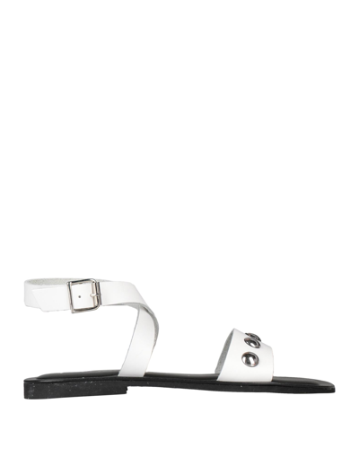 Pollini Sandals In White