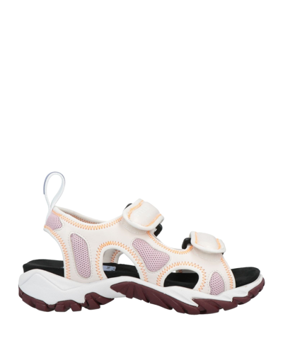 Mcq By Alexander Mcqueen Mcq Striae Sandal In Synthetic Leather And Mesh In Multicolor