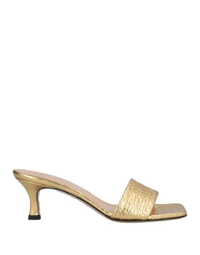 Mychalom Sandals In Gold