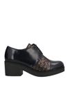 Mercante Di Fiori Lace-up Shoes In Black