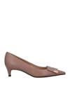 Sergio Rossi With Heel Brown In Pink