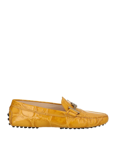 Tod's Loafers In Yellow