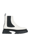 Jil Sander Ankle Boots In Beige