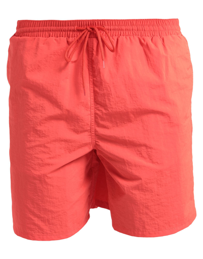 Lyle & Scott Swim Trunks In Tomato Red