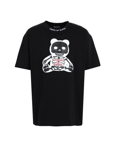 Vision Of Super Man T-shirt Black Size M Cotton