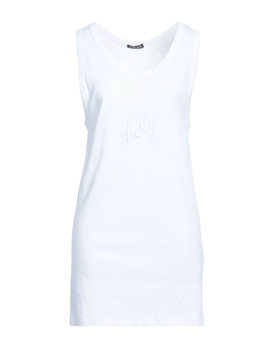 Ann Demeulemeester Tank Tops In White