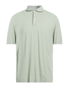Filippo De Laurentiis Polo Shirts In Sage Green