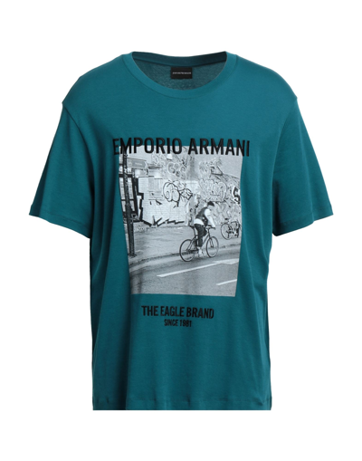 Emporio Armani T-shirts In Green