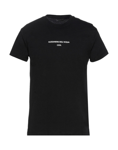 Alessandro Dell'acqua T-shirts In Black