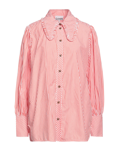 Ganni Shirts In Red