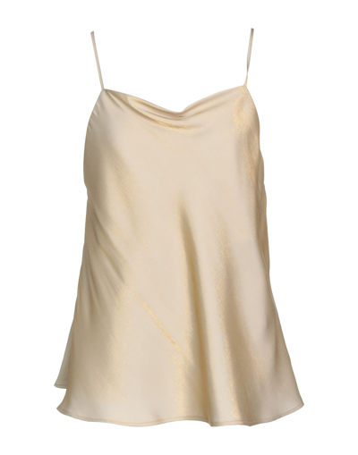 Solotre Tops In Beige