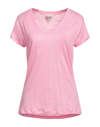 Mc2 Saint Barth Woman T-shirt Pink Size L Linen