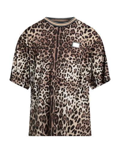 Dolce & Gabbana T-shirts In Beige