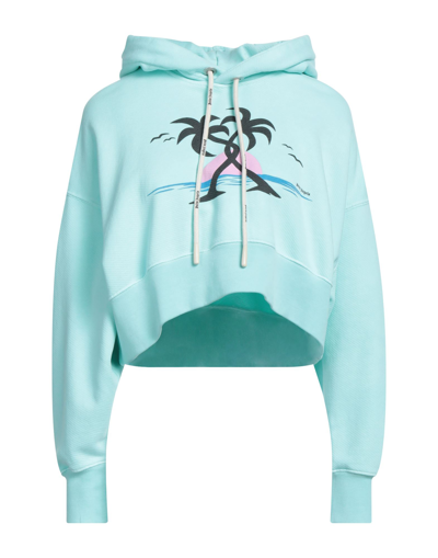 Palm Angels Sweatshirts In Blue