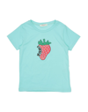 Vicolo Kids' T-shirts In Turquoise