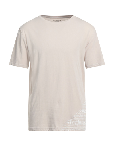 Jeckerson T-shirts In Beige