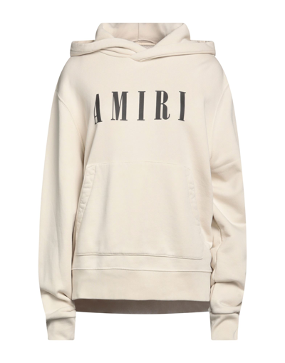 AMIRI AMIRI WOMAN SWEATSHIRT BEIGE SIZE S COTTON