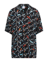 Marcelo Burlon County Of Milan Marcelo Burlon Hawaii Shirt In Black