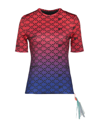 Off-white Woman T-shirt Red Size M Polyamide, Polyester, Elastane In Red