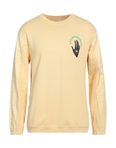 Les Benjamins Sweatshirts In Light Yellow