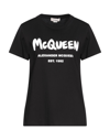 Alexander Mcqueen Woman T-shirt Black Size 2 Cotton
