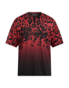 Dolce & Gabbana Red Leopard Cotton Short Sleeves T-shirt In Red