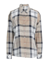 Barbour Bredon Tartan Check Button Front Shirt In White