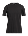 Paolo Pecora T-shirts In Dark Brown