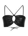 Ami Alexandre Mattiussi Brassiere In Lambskin Leather In Black