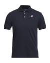 K-way Polo Shirts In Dark Blue