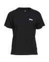 Obey Woman T-shirt Black Size L Cotton In Black