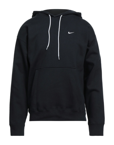 NIKE NIKE MAN SWEATSHIRT BLACK SIZE XS COTTON, POLYESTER