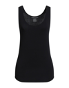 Majestic Soft Touch Metallic Tank Top In Black