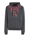PHOBIA ARCHIVE PHOBIA ARCHIVE HOODIE WITH LIGHTNING MAN SWEATSHIRT LEAD SIZE XL COTTON