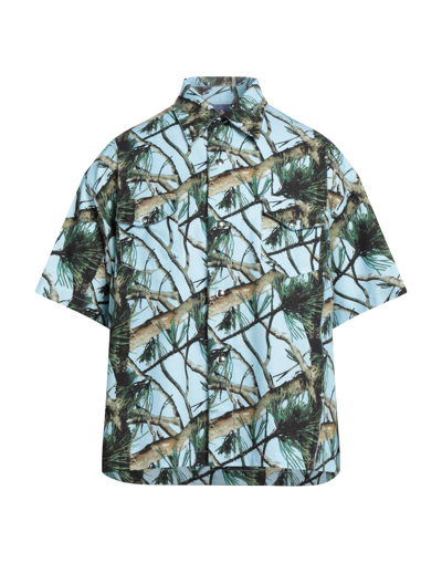 Just Don Tree-branch Print Shirt In Blue
